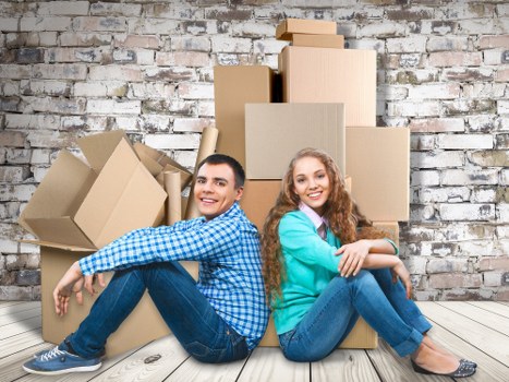 Experts carefully packing fragile items