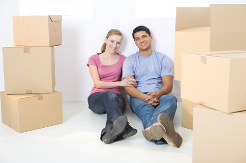 Securely loaded van ready for transportation