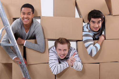 Packing boxes organized for a smooth move