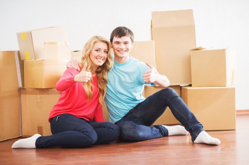 Van loaded with furniture ready for pick-up