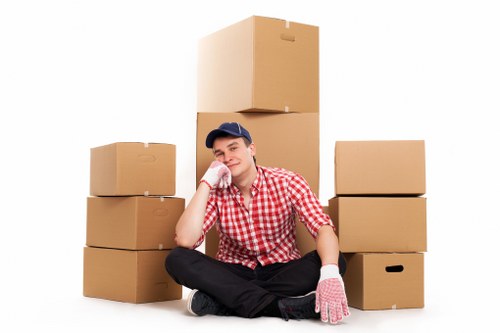 Successful house move with happy customers